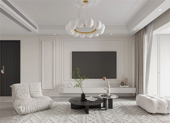 機(jī)智！客廳有橫梁還可以這樣設(shè)計(jì)